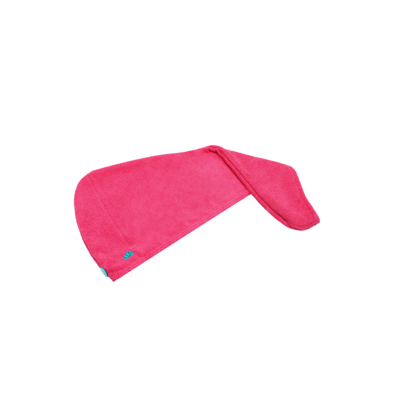 Cataleya Turban Hair Towel Infused With Coconut Oil - Fuchsia