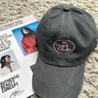 The Curl Club Cap - Grey (Logo Front)