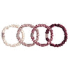 Skinny Silk Scrunchies - Set of 4